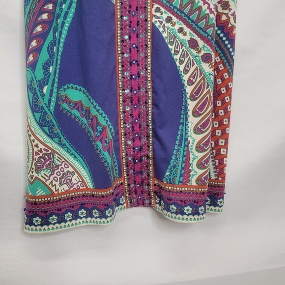 Dressbarn Multi Color Short sleeve Sheath Knee length dress - Picture 5 of 15